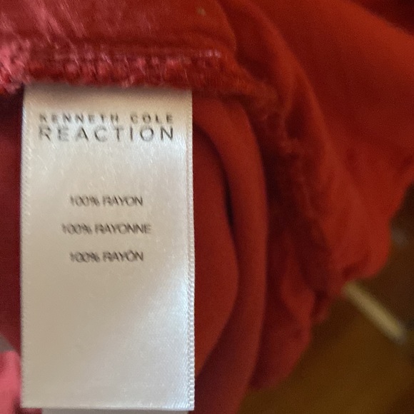 🦋Kenneth Cole Rust Shirt Dress , SZ L🦋 - Picture 9 of 9